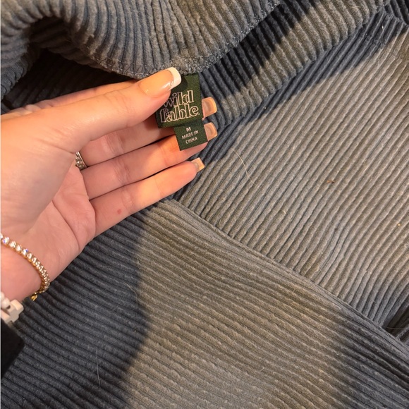 Wild Fable Blue Ribbed Knit - Picture 2 of 2